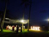Love sign lighting for dinner Love sign lighting for dinner
