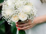White Roses Hand bouquet Bali Florist Decoration