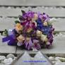 Purple orchid mix rose hand bouquet 