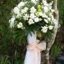 standing flower iron stand close up 