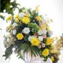 colorful standing flower