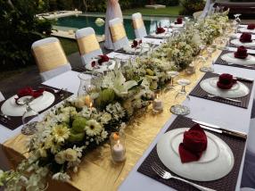 long bridal table centerpiece 